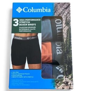 Men's Columbia Boxer Briefs 3-pack Size S